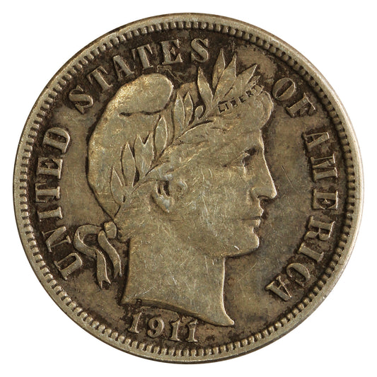 1911 USA Dime Very Fine (VF20)