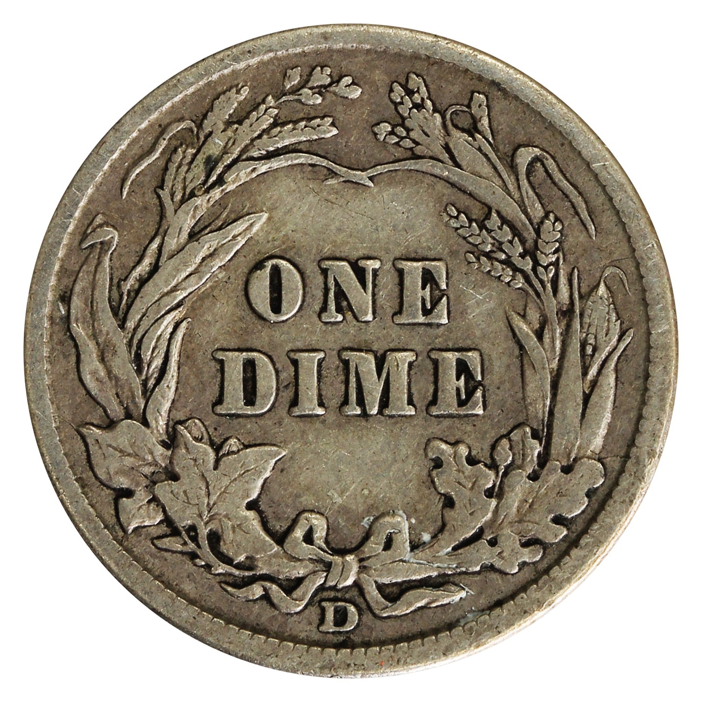 1912 D USA Dime F-VF (F15)