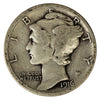 1916 S USA Mercury Dime VG-F (VG10)