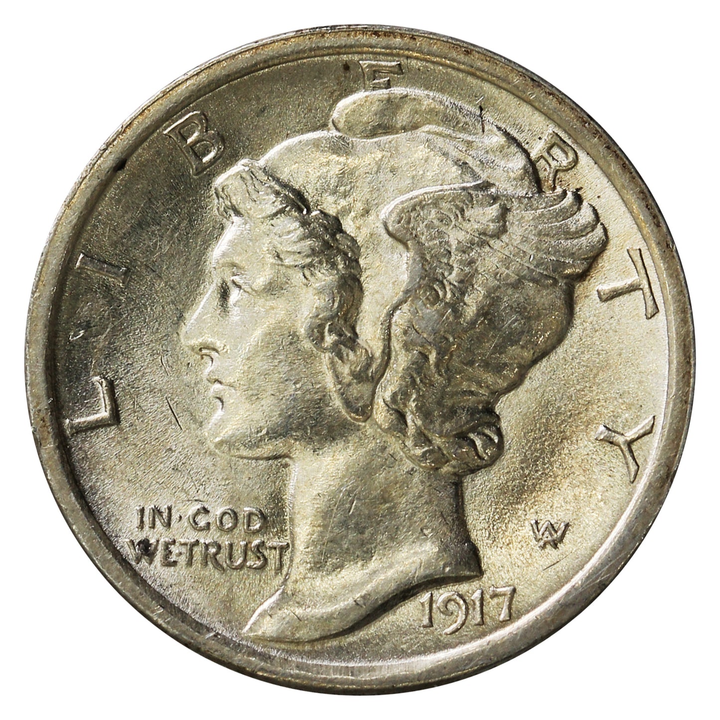 1917 USA Dime UNC+ (MS62)