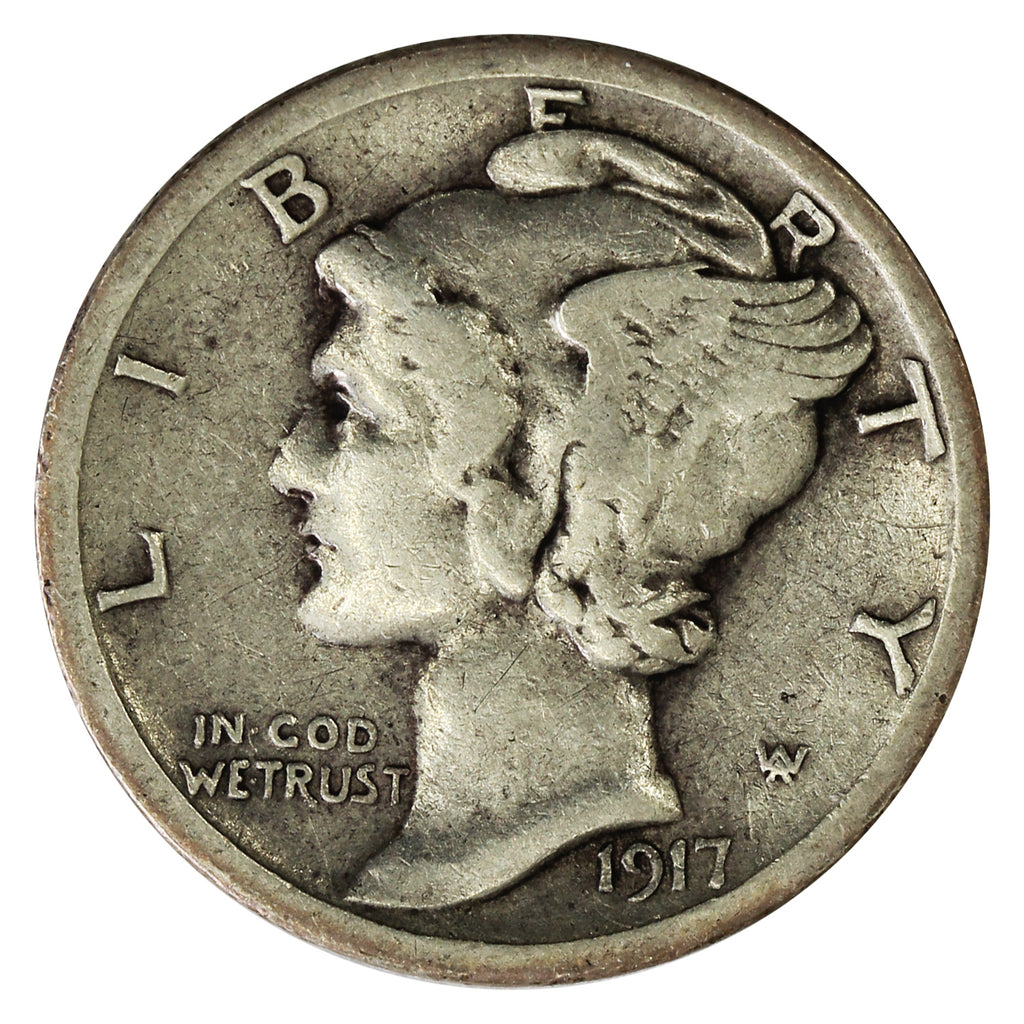 1917 S USA Dime Fine (F12)