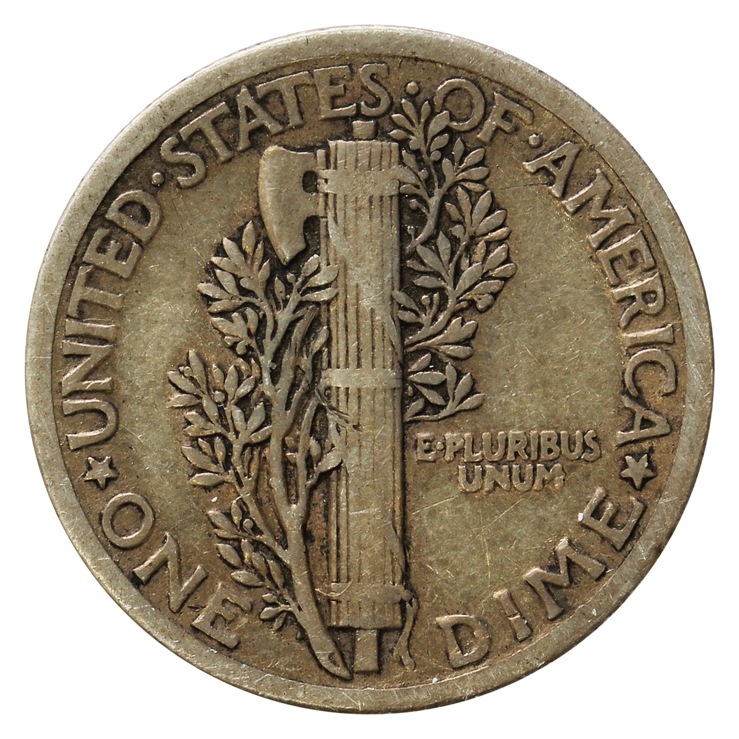 1918 USA Dime F-VF (F15)