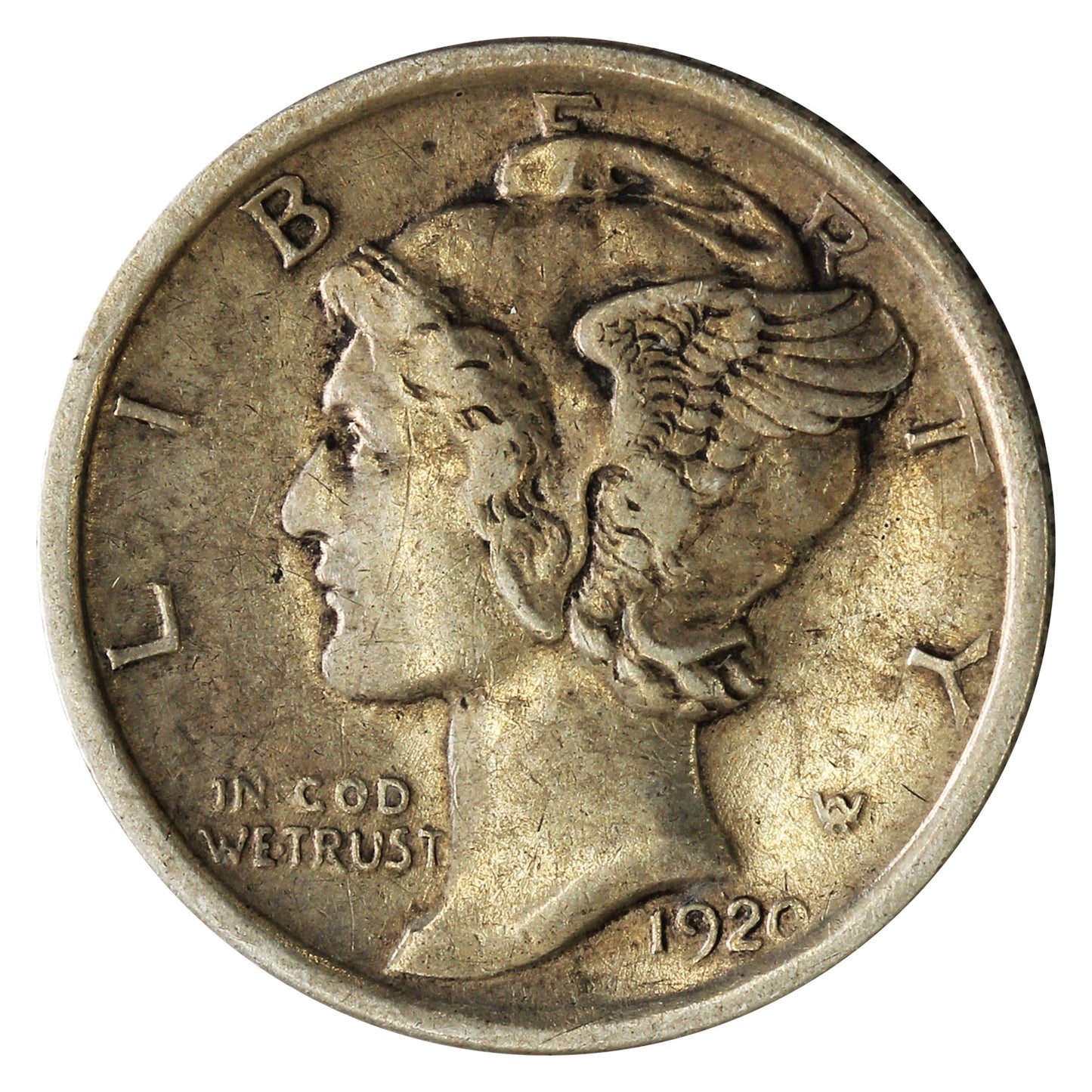 1920 USA Dime VF-EF (VF30)