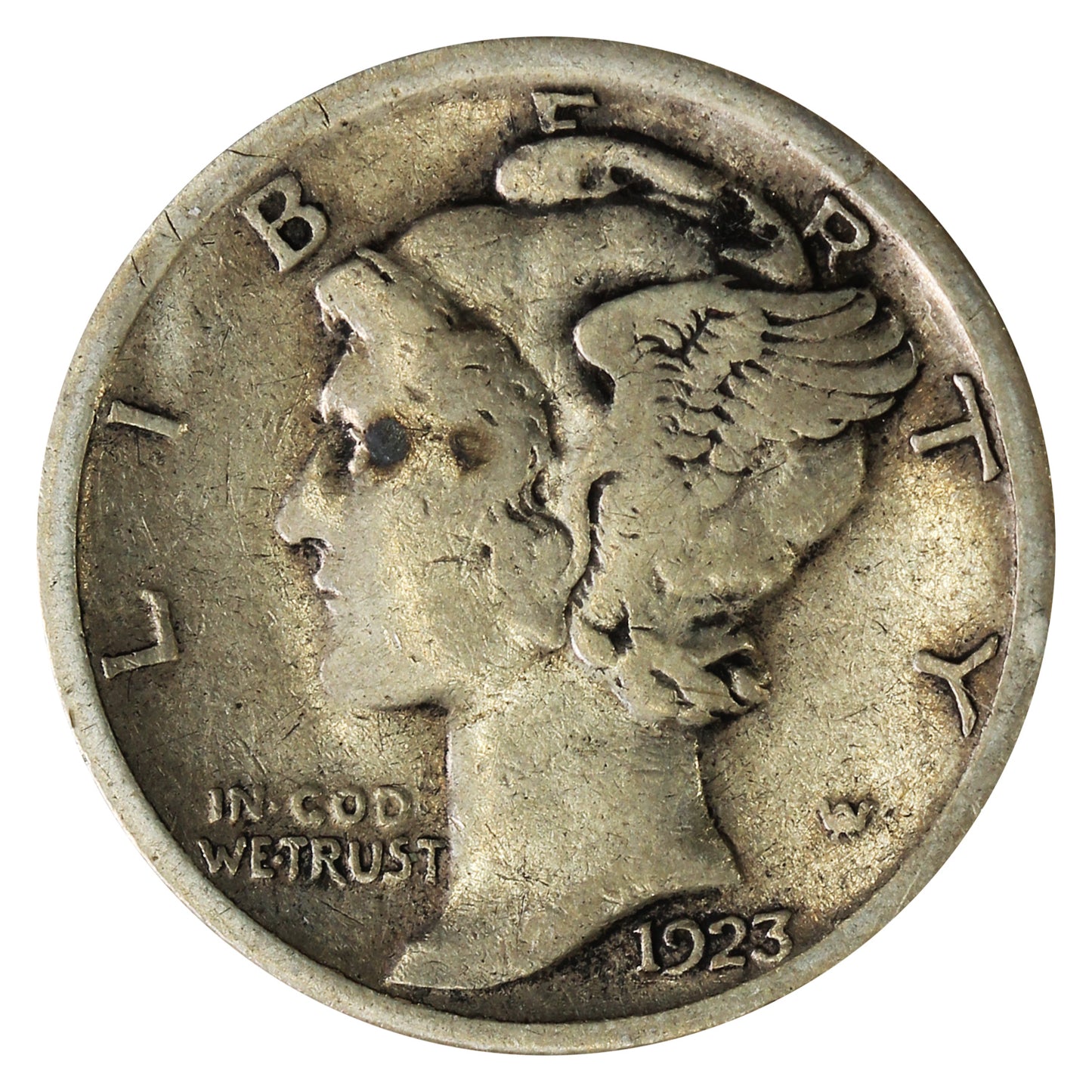 1923 S USA Dime Fine (F12)