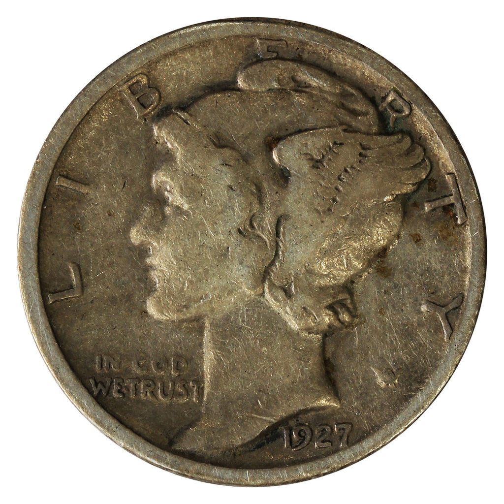 1927 D USA Dime VG-F (VG10)