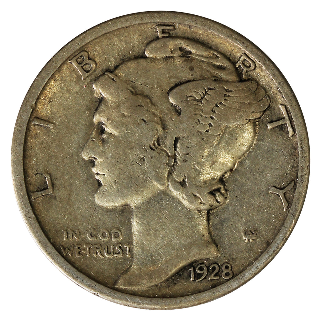 1928 USA Dime Fine (F12)