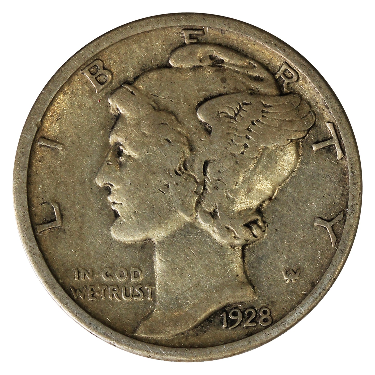 1928 USA Dime Fine (F12)
