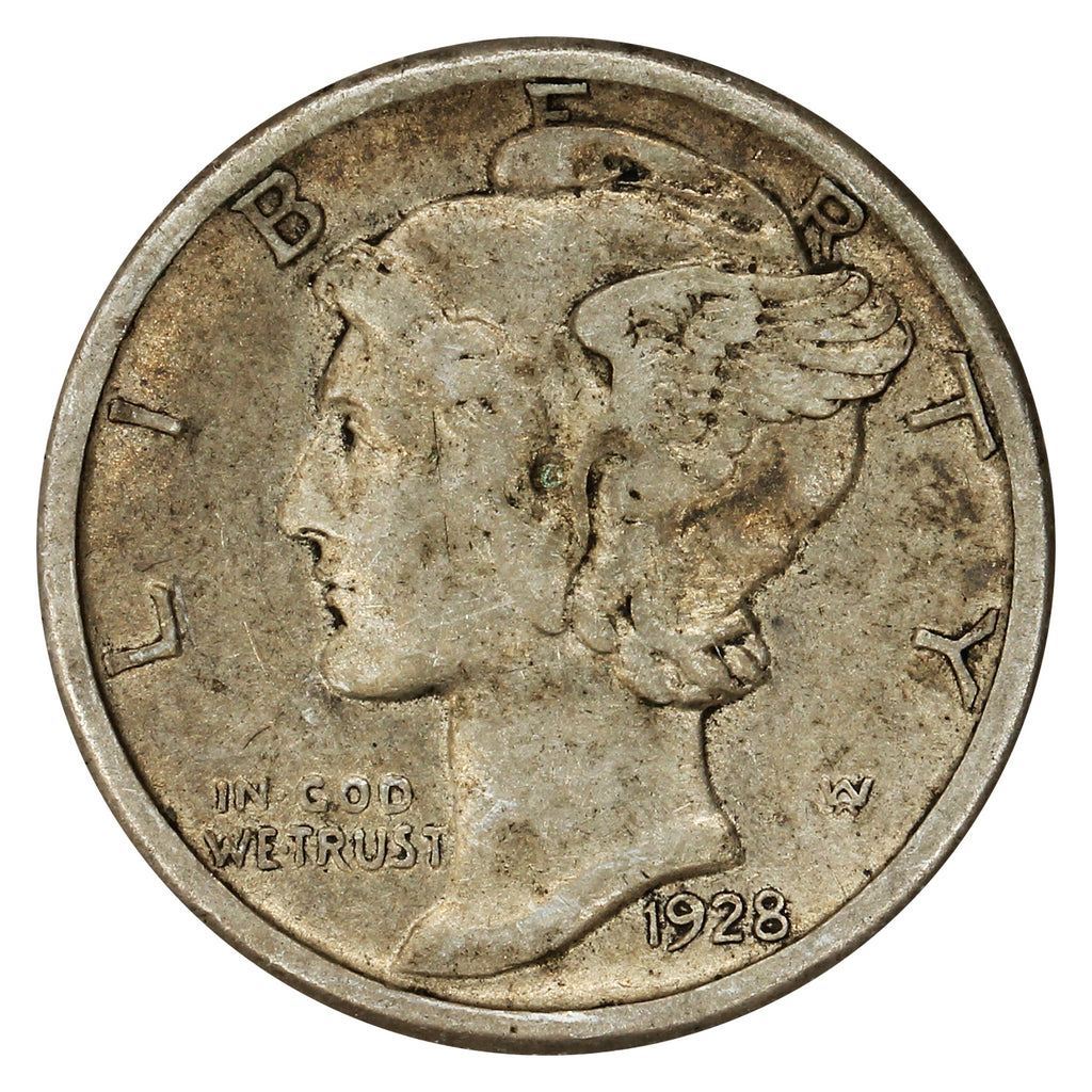 1928 S USA Dime Very Fine (VF20)