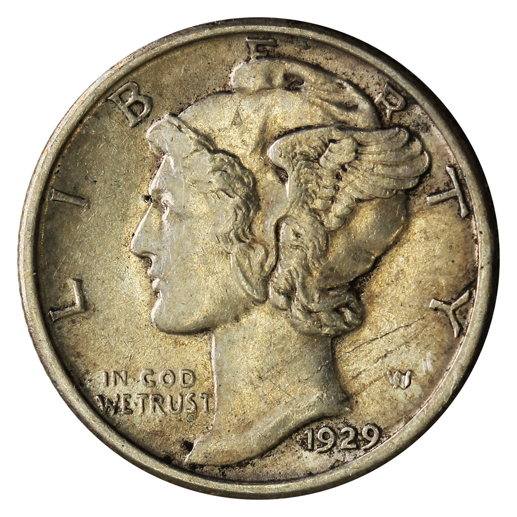 1929 USA Dime EF-AU (EF45)