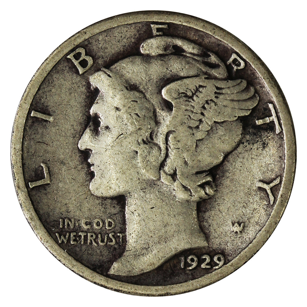 1929 USA Dime Fine (F12)