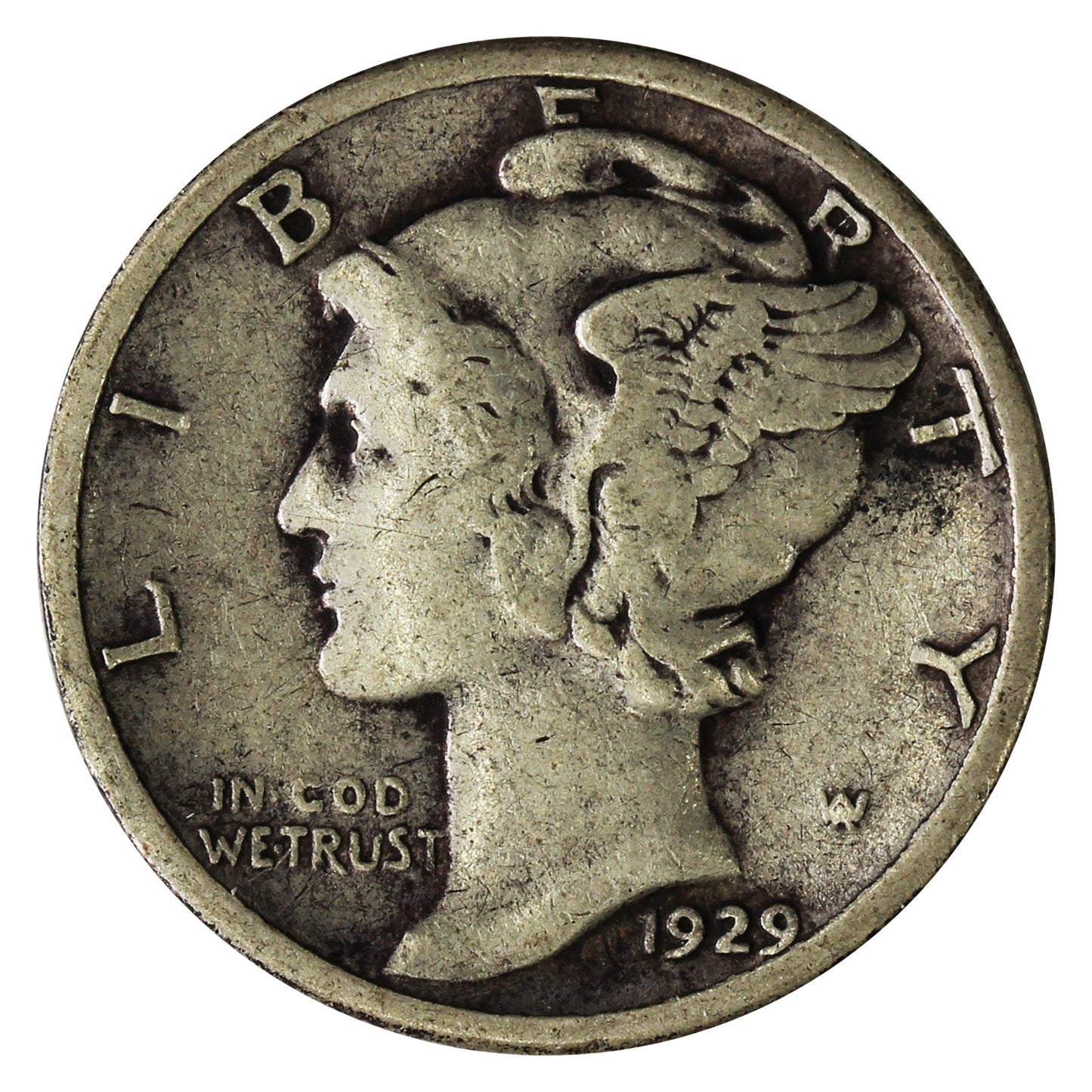 1929 USA Dime Fine (F12)