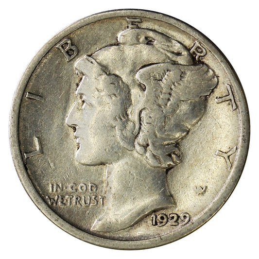 1929 S USA Dime F-VF (F15)