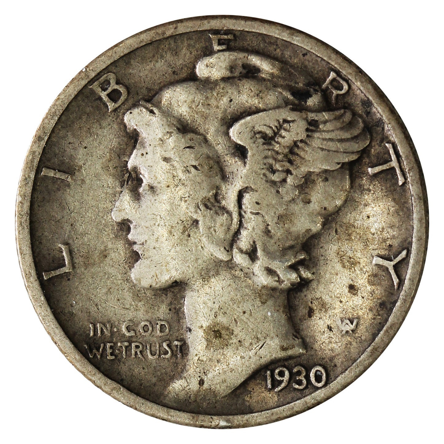 1930 S USA Dime F-VF (F15)