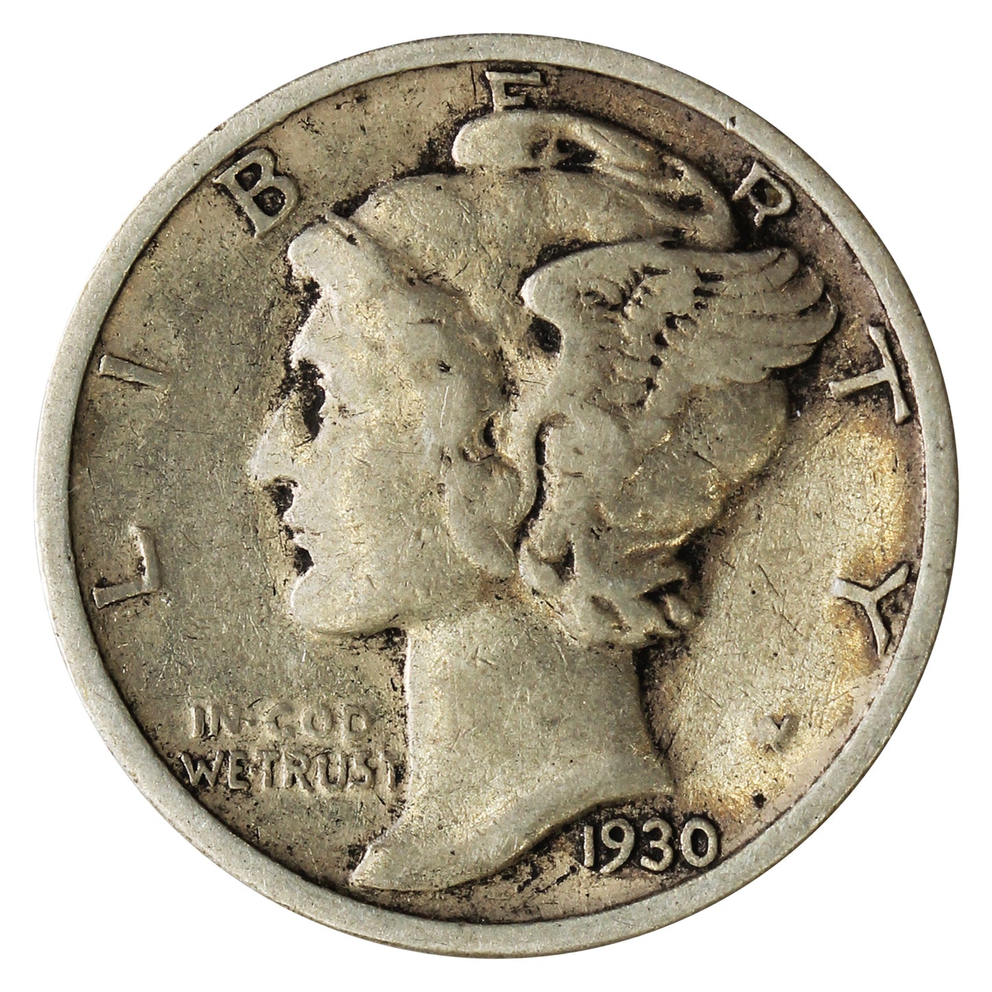 1930 S USA Dime Fine (F12)