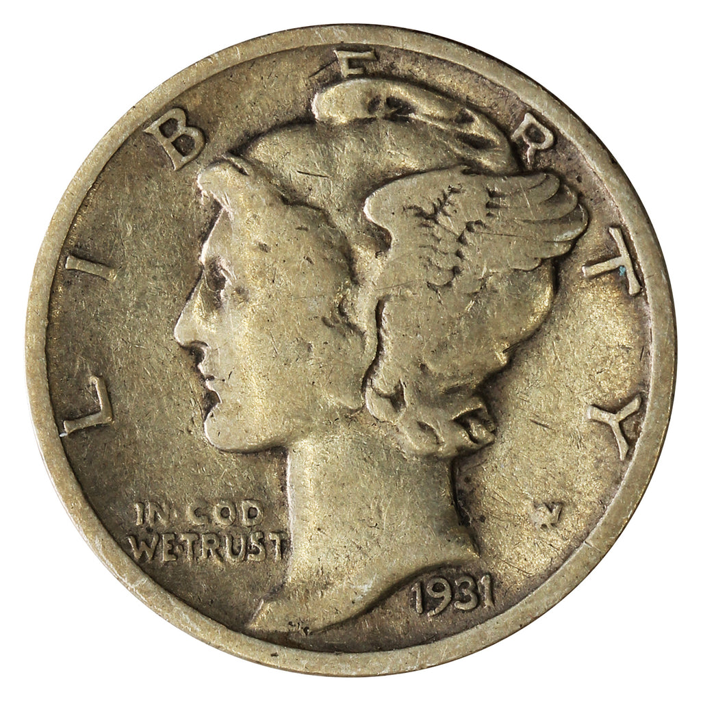 1931 D USA Dime Fine (F12)