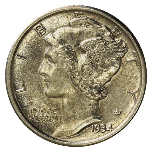 1934 USA Dime AU-UNC (AU55)