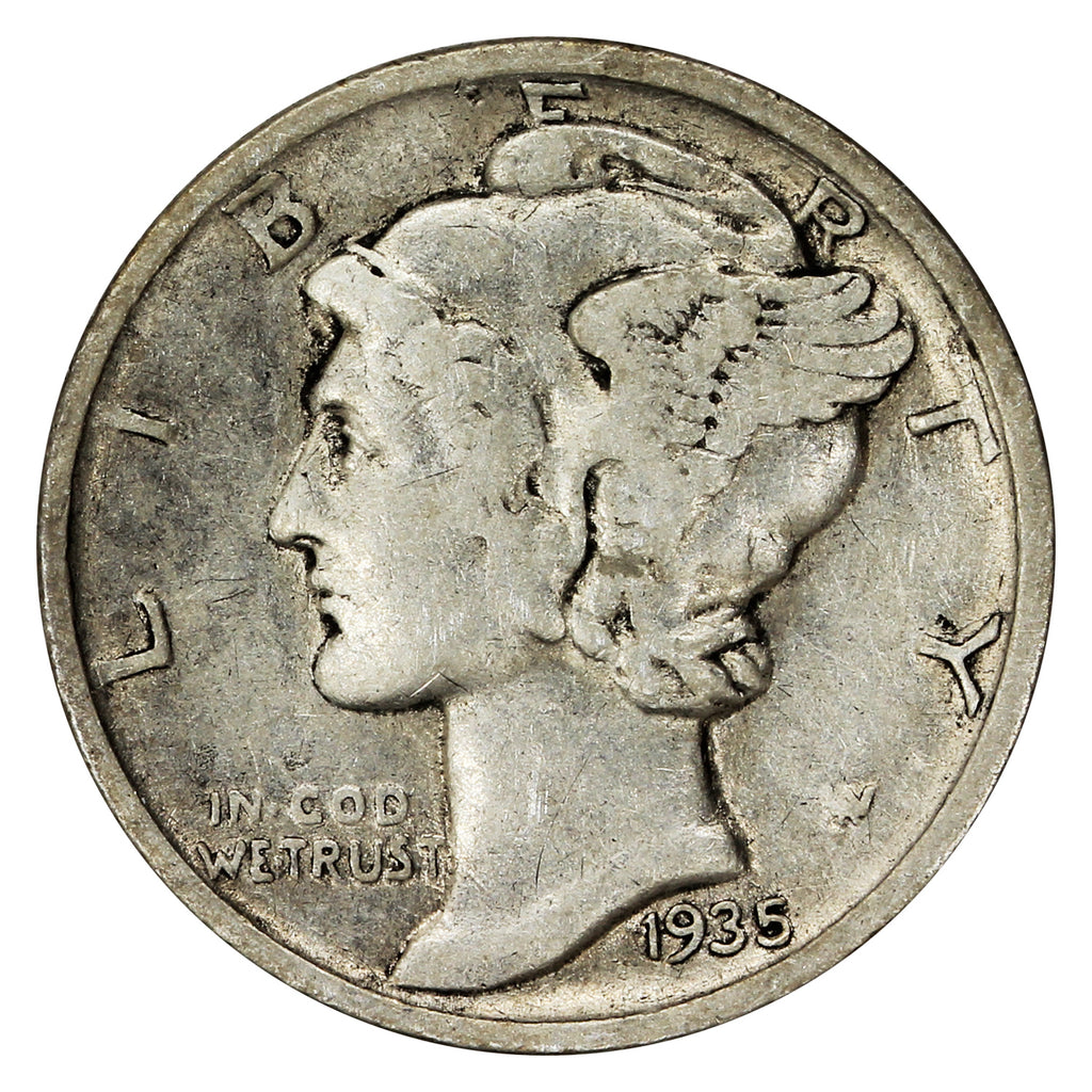 1935 USA Dime F-VF (F15)
