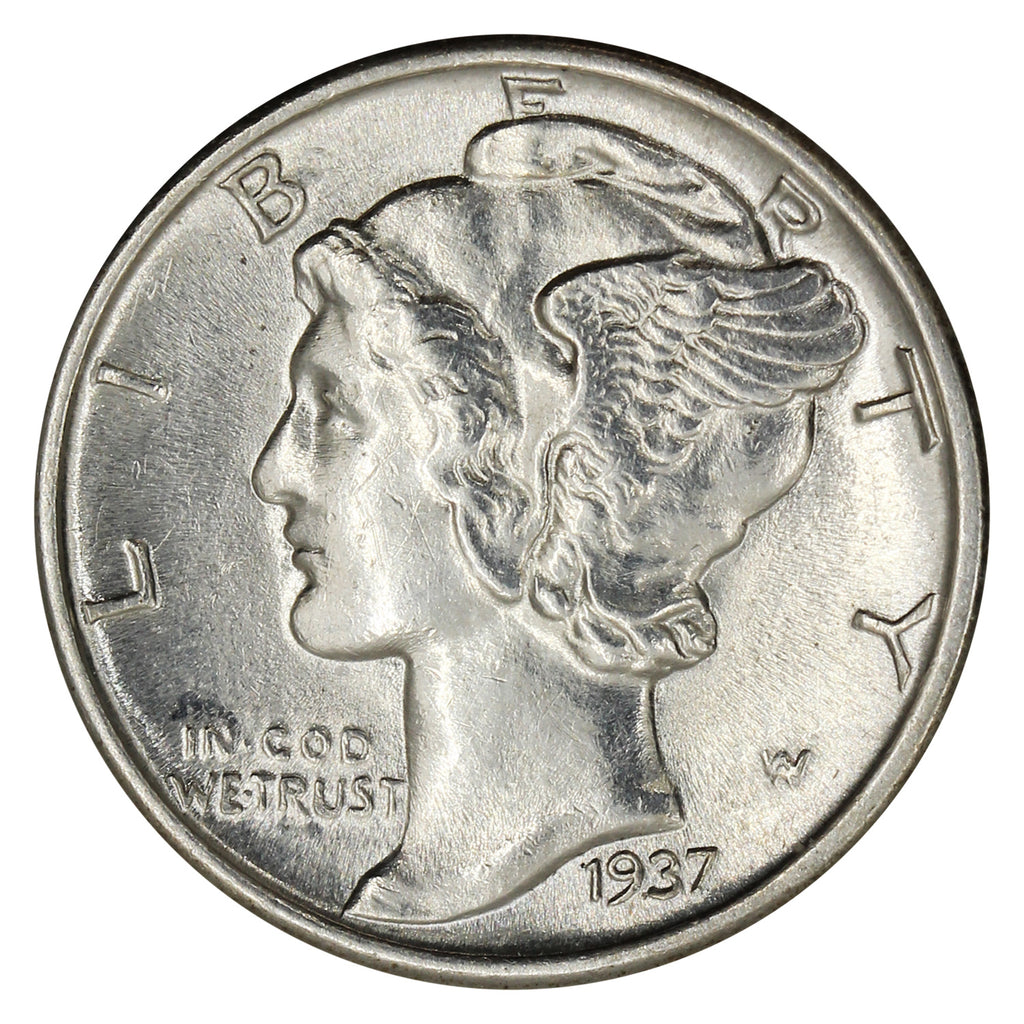 1937 USA Dime UNC+ (MS62)