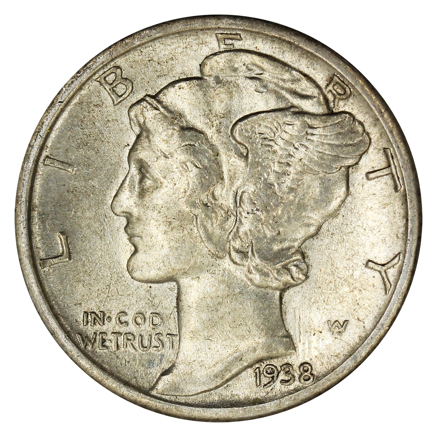 1938 USA Dime AU-UNC (AU55)