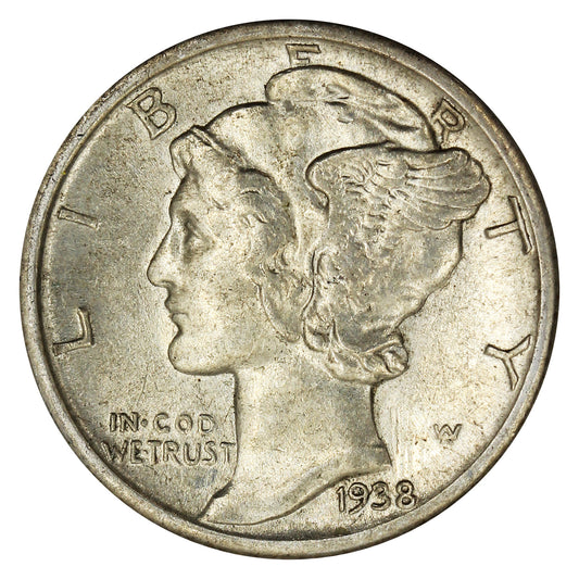 1938 USA Dime AU-UNC (AU55)