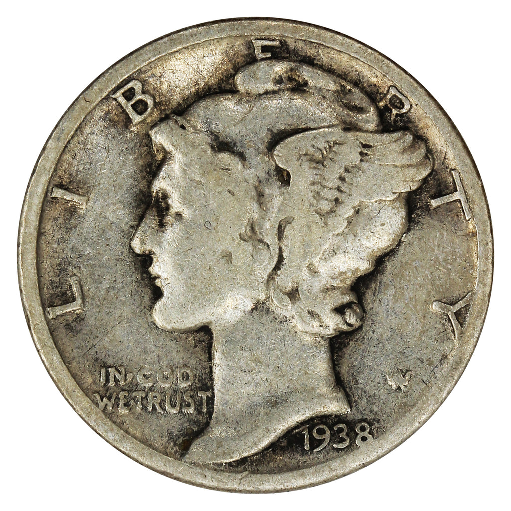 1938 USA Dime F-VF (F15)