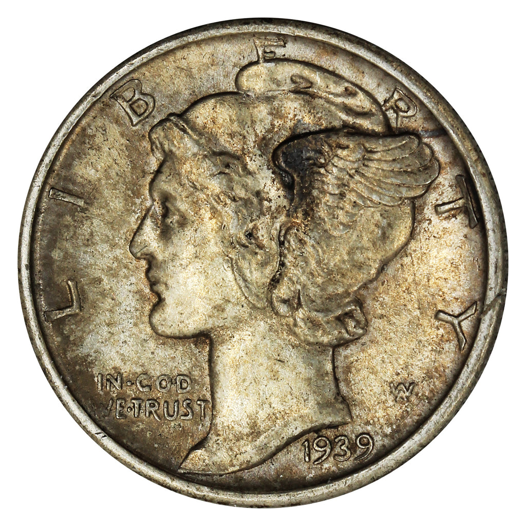 1939 D USA Dime AU-UNC (AU55)