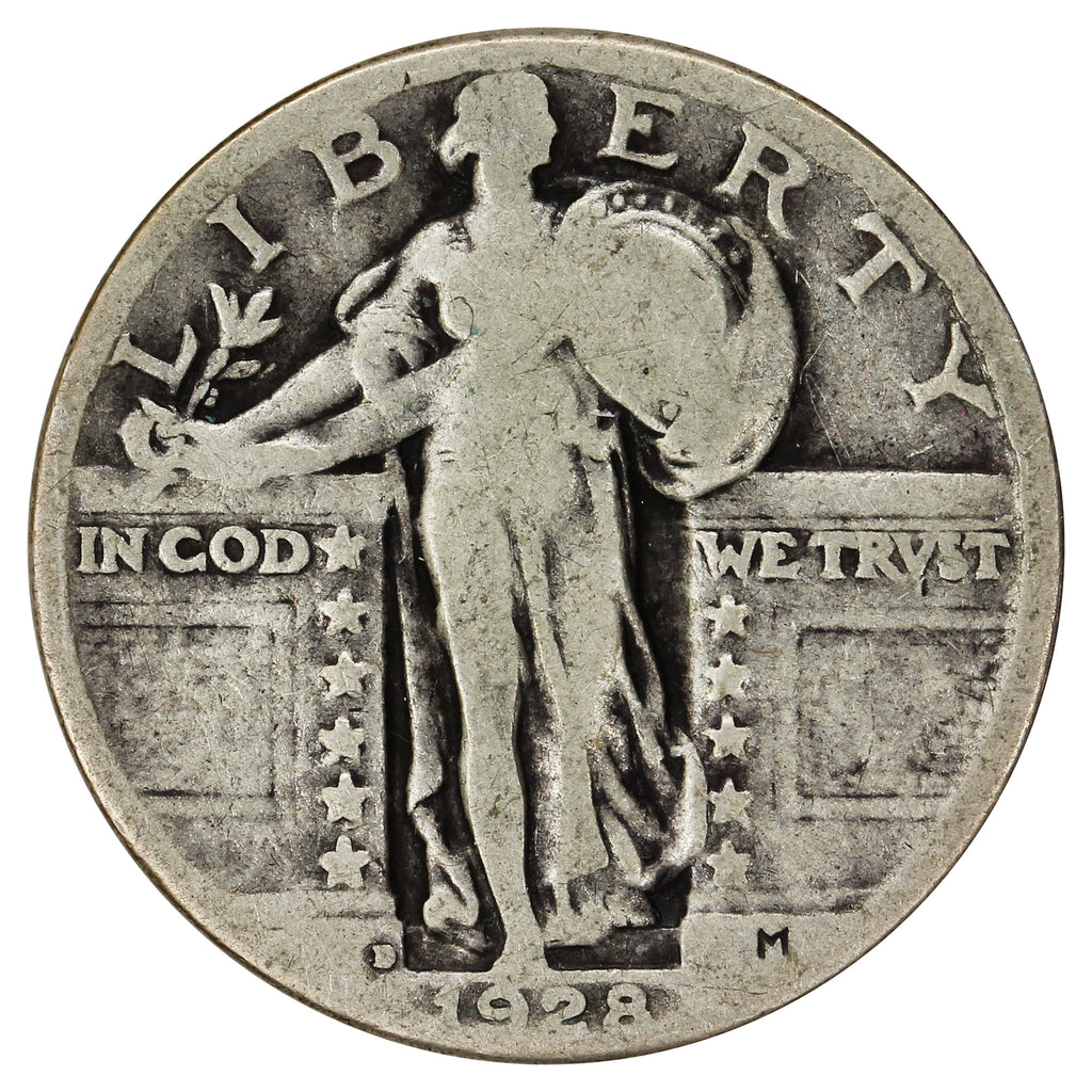 1928 D USA Quarter G-VG (G6)