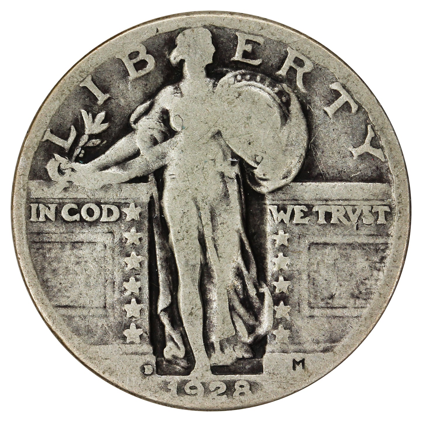 1928 D USA Quarter G-VG (G6)