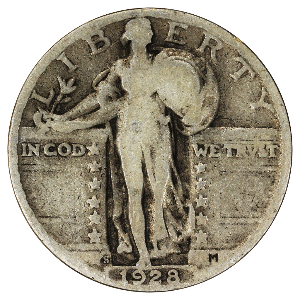 1928 S USA Quarter G-VG (G6)