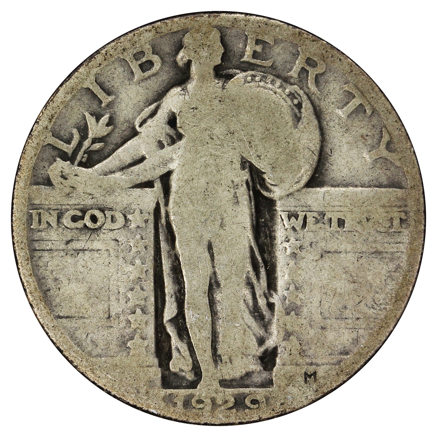 1929 USA Quarter Good (G4)