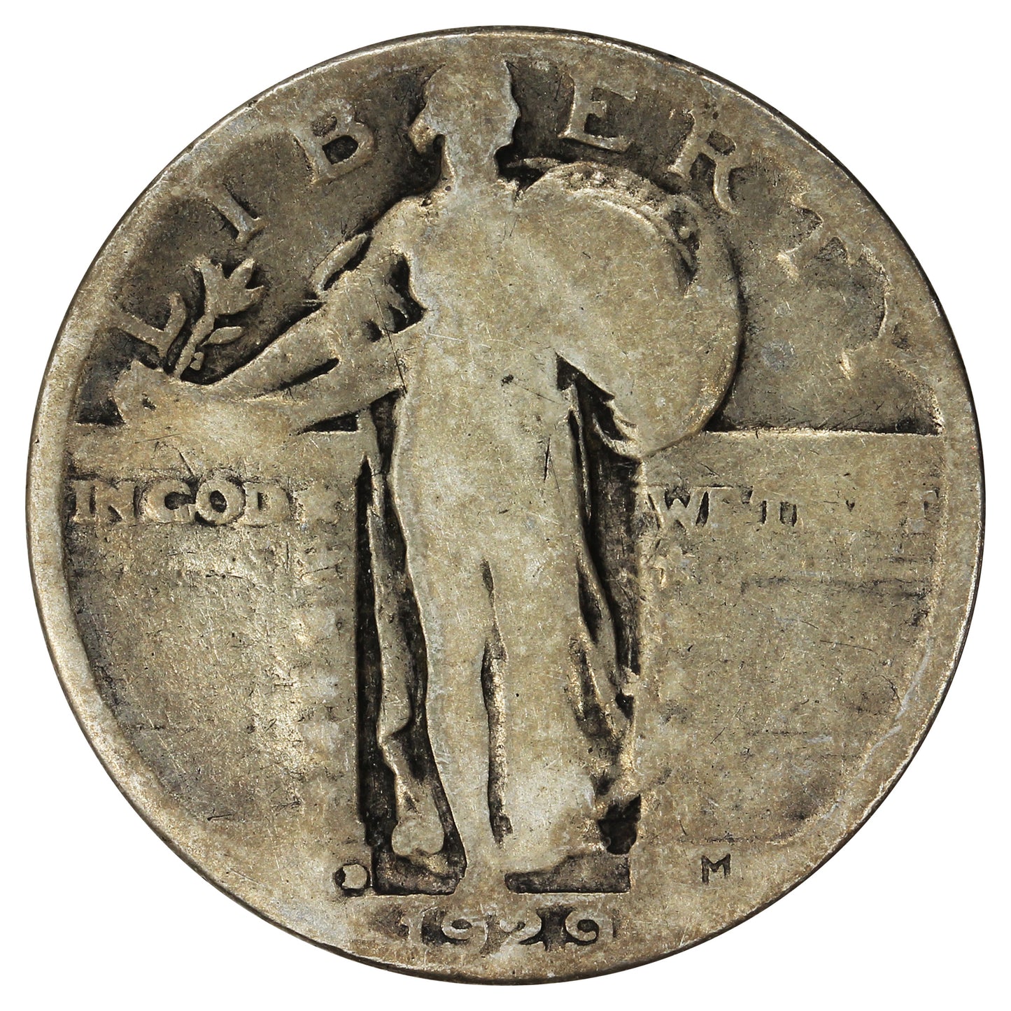 1929 D USA Quarter About Good (AG3)