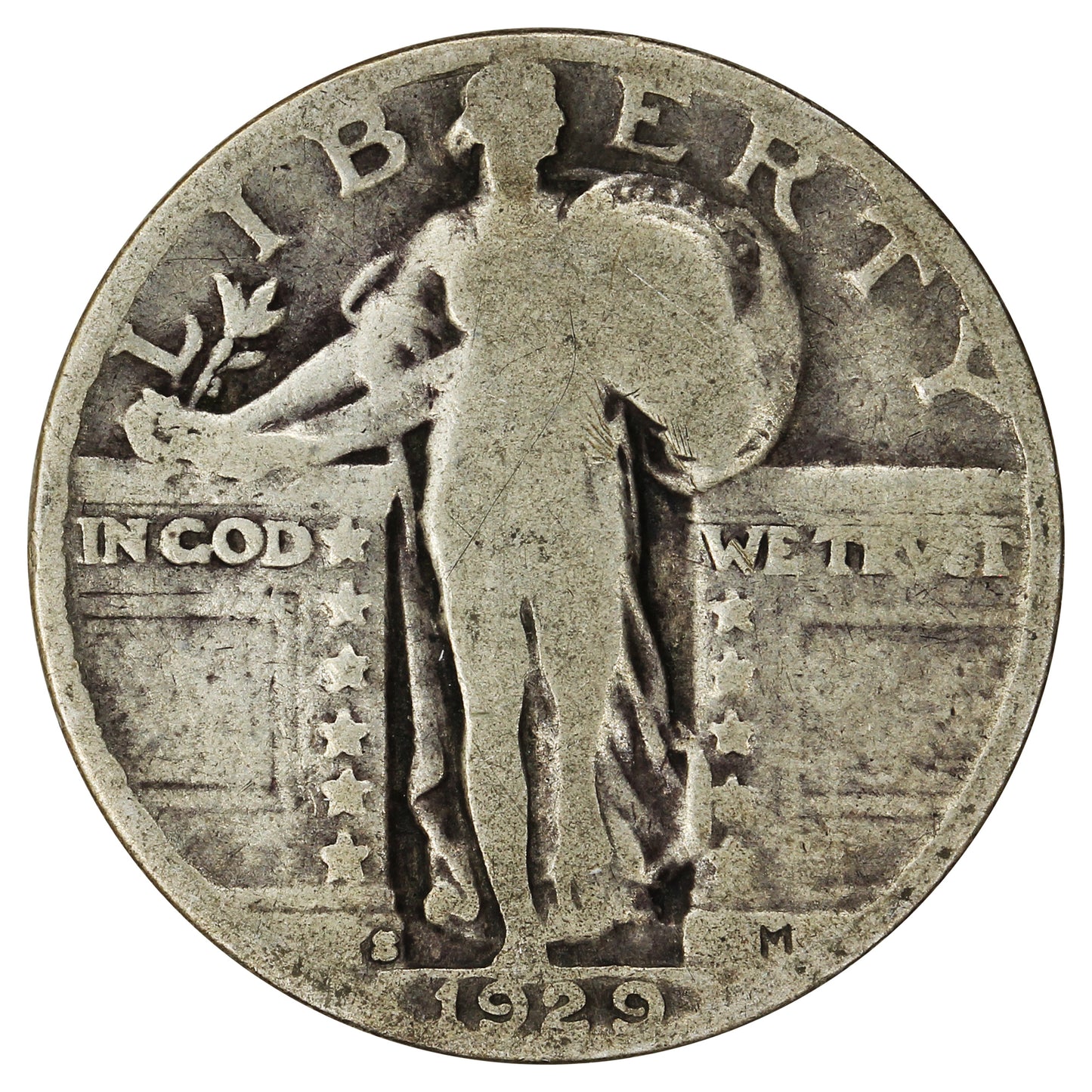 1929 S USA Quarter Good (G4)