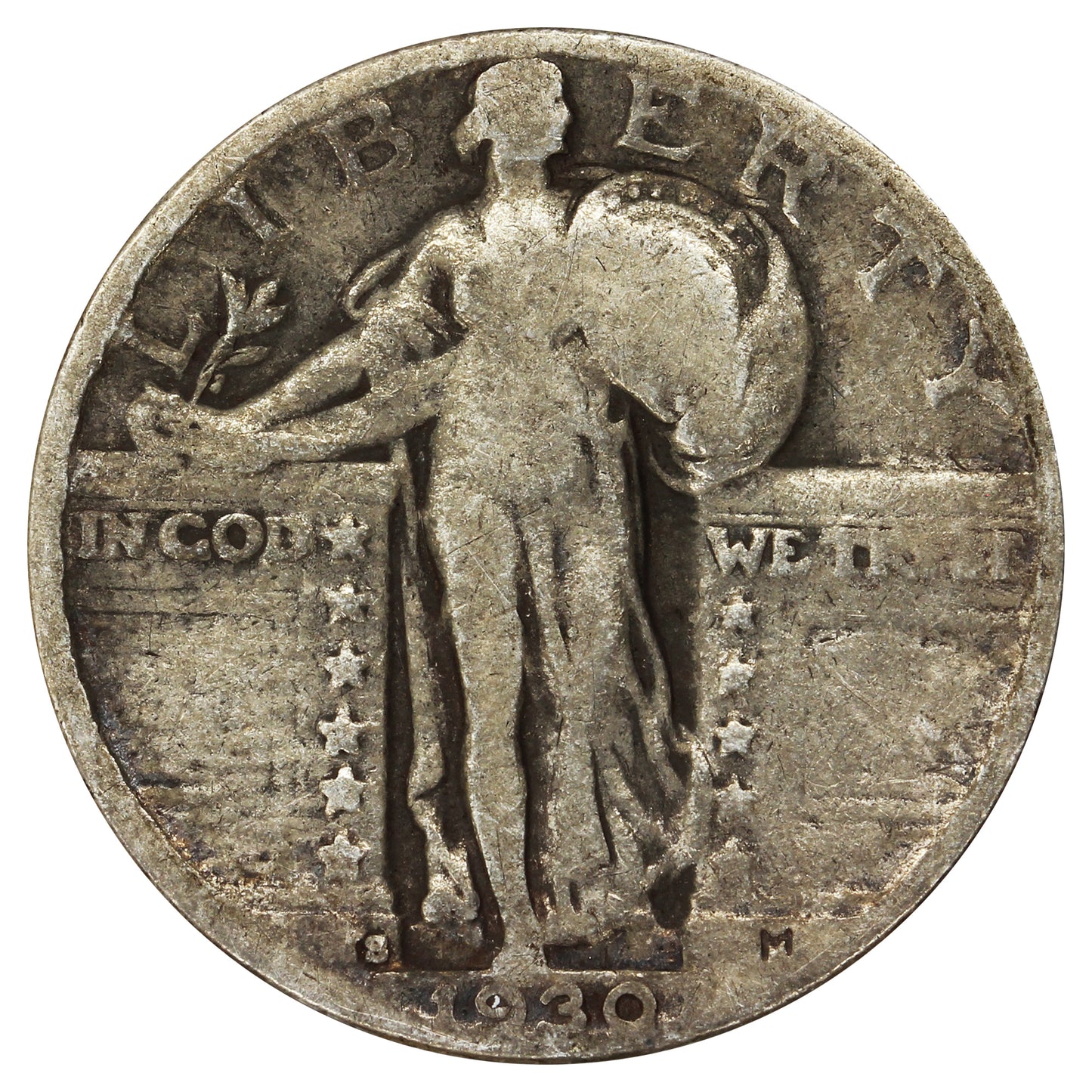 1930 S USA Quarter G-VG (G6)