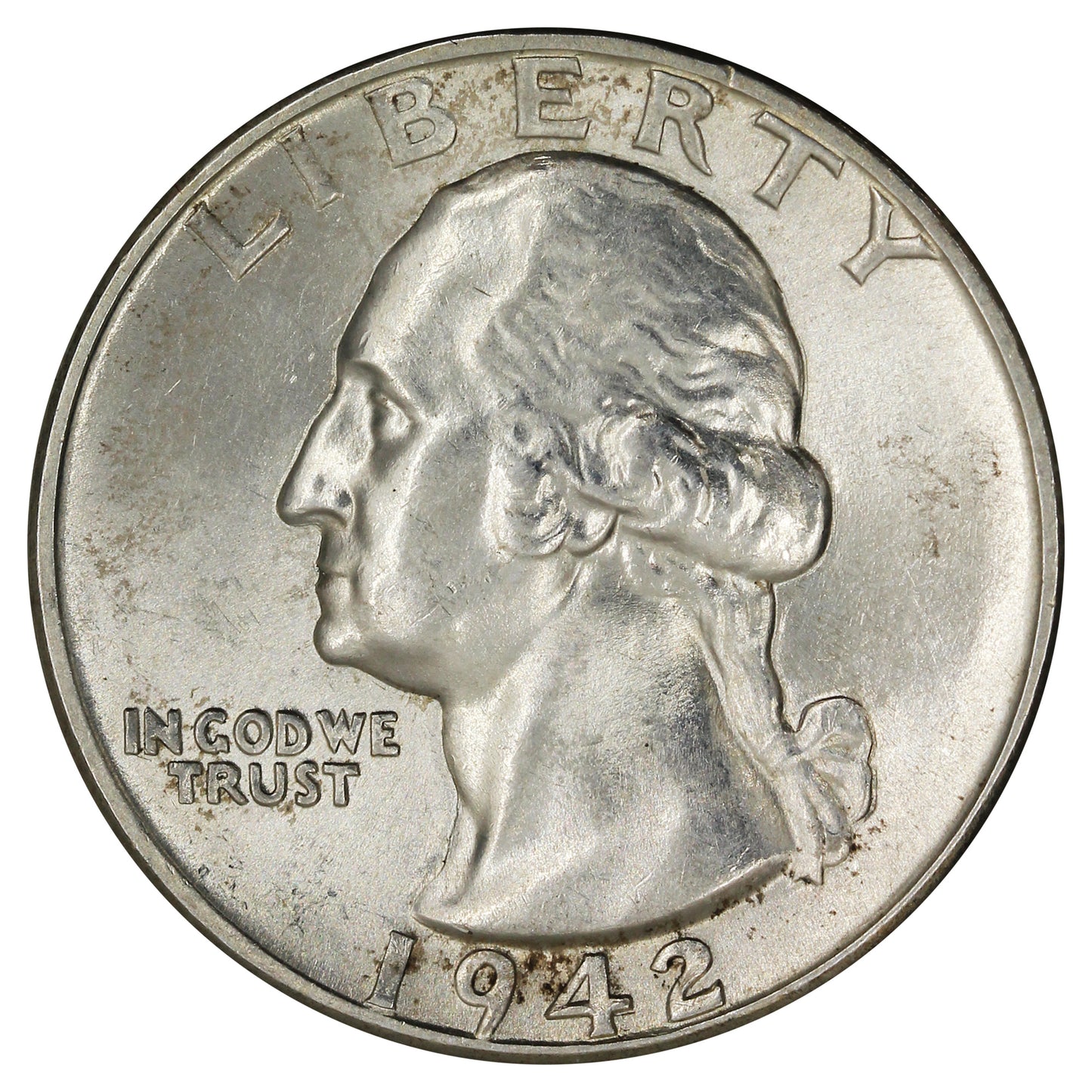 1942 USA Quarter UNC+ (MS62)