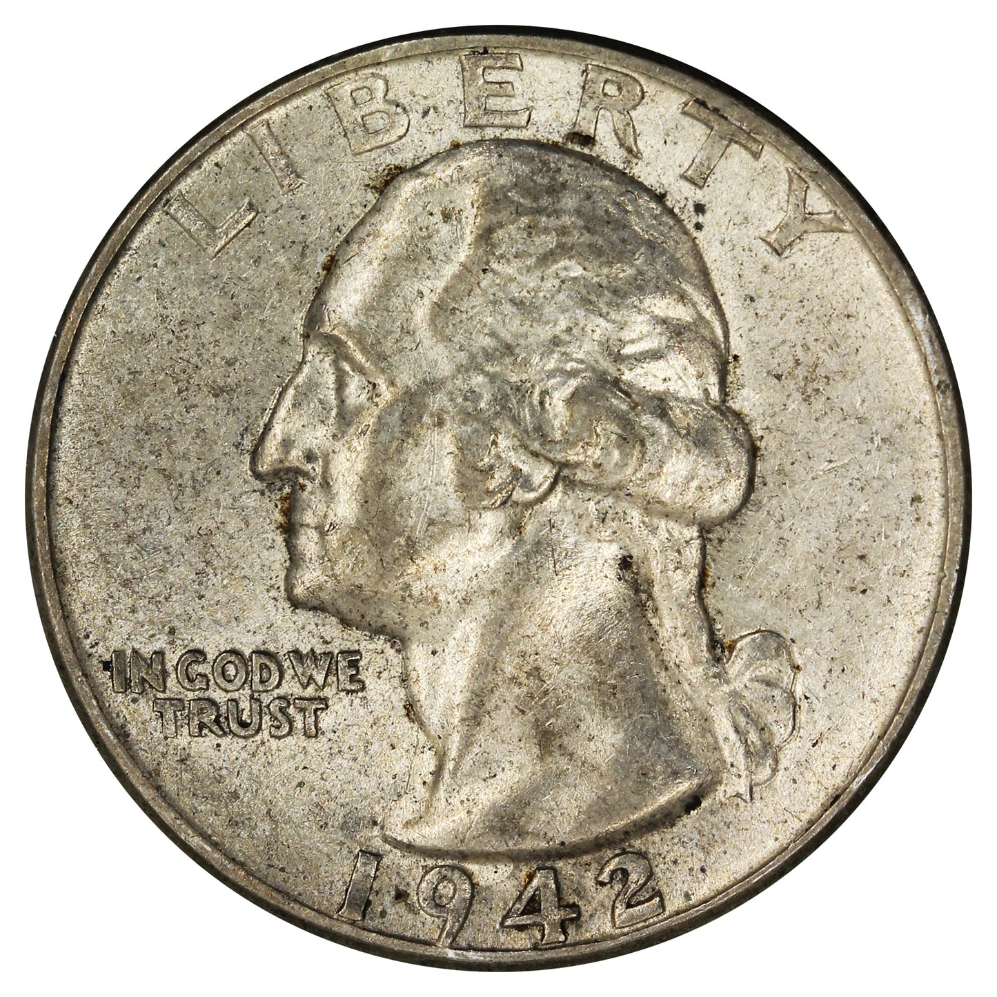 1942 USA Quarter Almost Uncirculated (AU50)