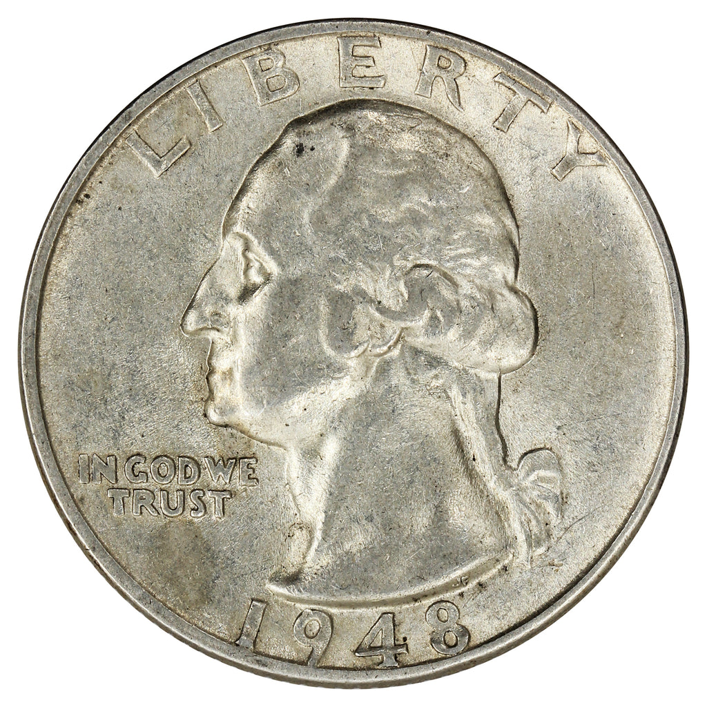 1948 S USA Quarter EF-AU (EF45)