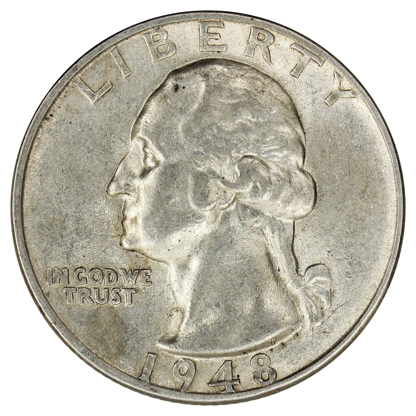 1948 S USA Quarter EF-AU (EF45)