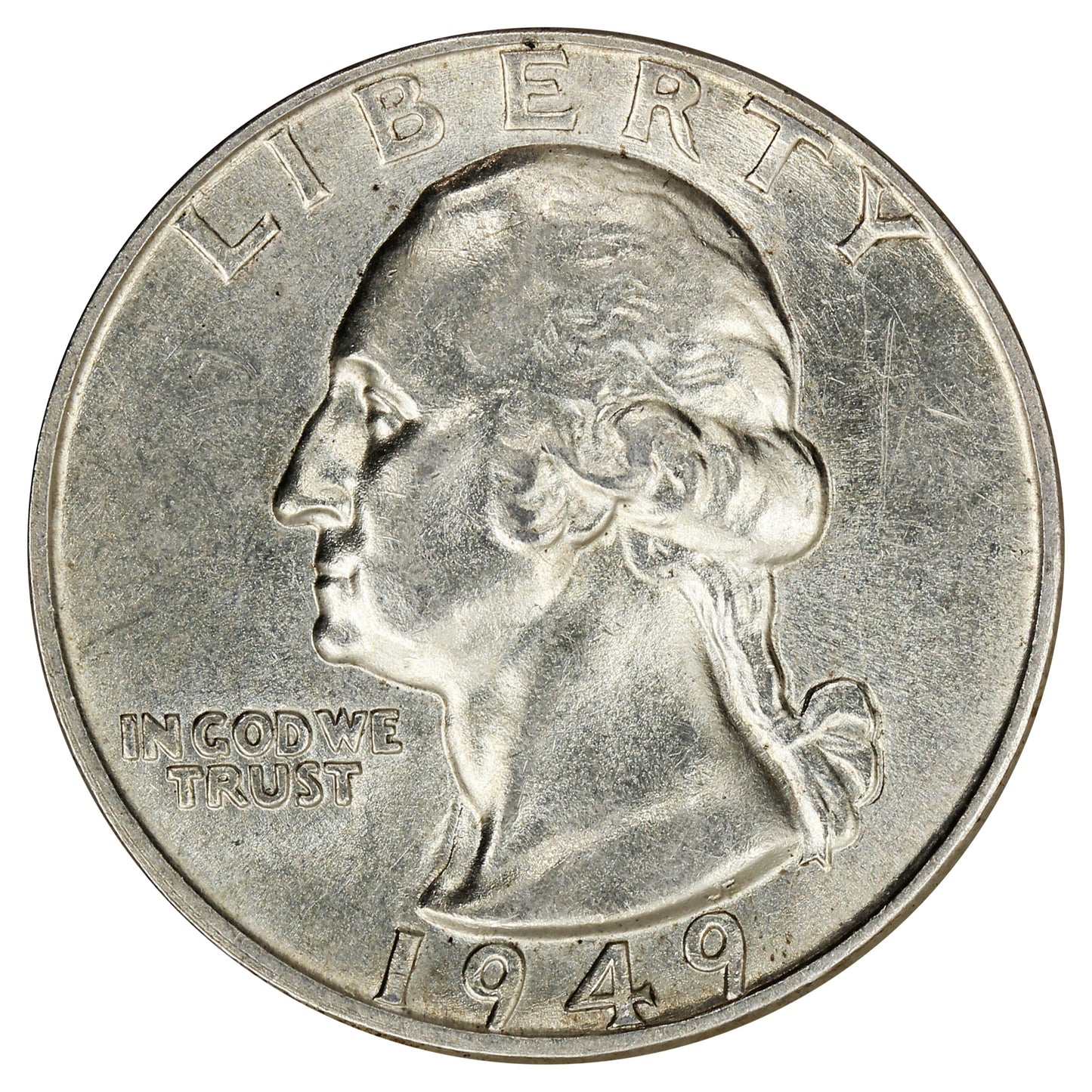 1949 USA Quarter UNC+ (MS62)