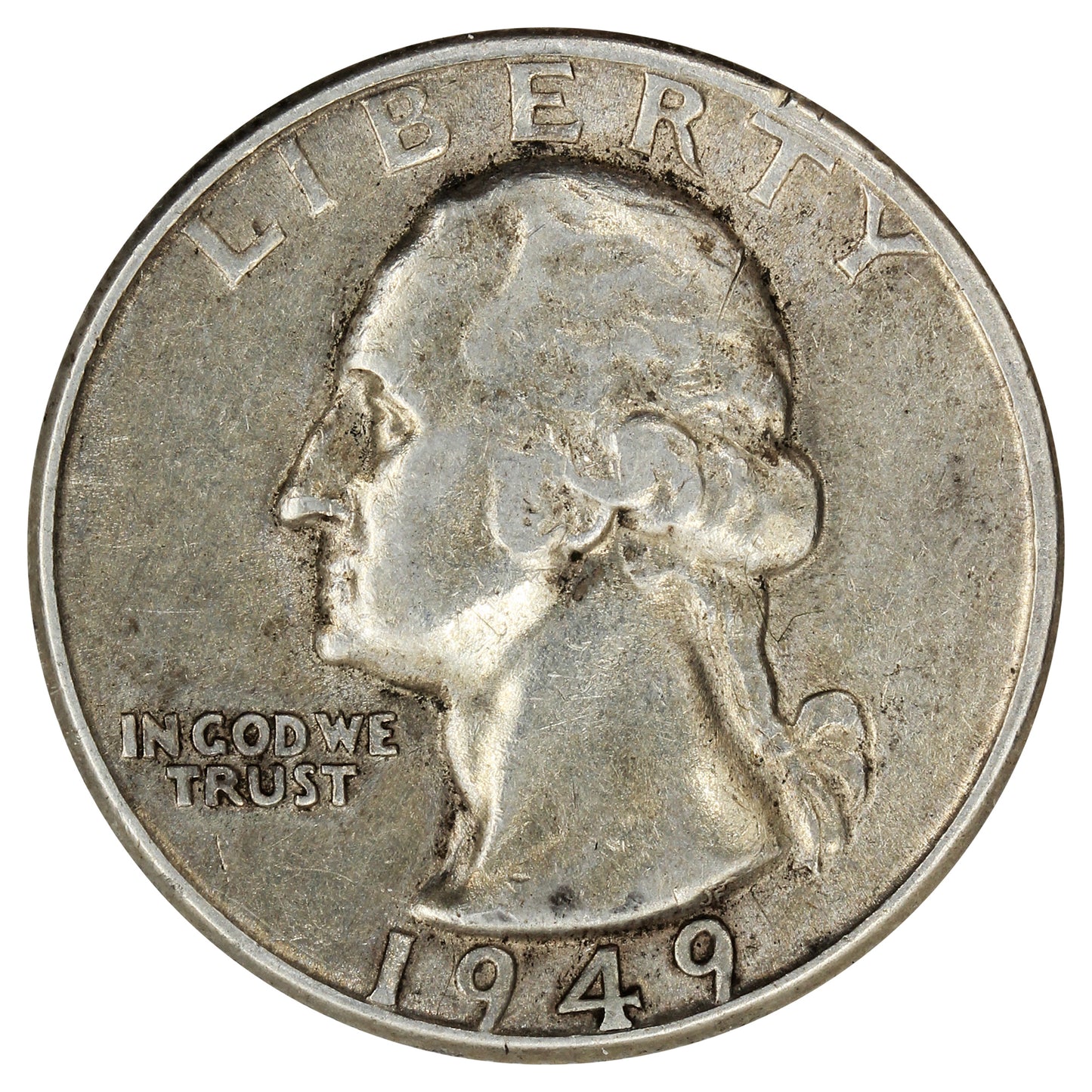 1949 D USA Quarter Extra Fine (EF40)