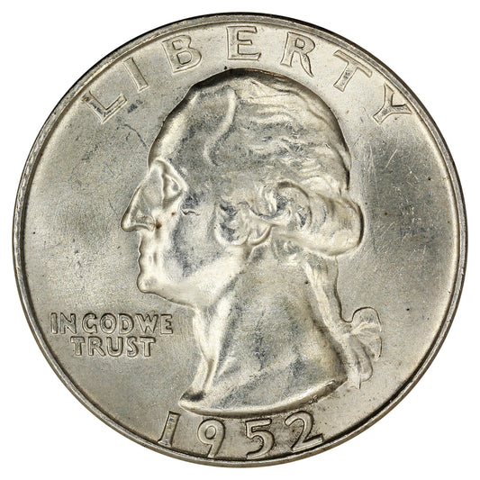 1952 D USA Quarter Choice Brilliant Uncirculated (MS64)