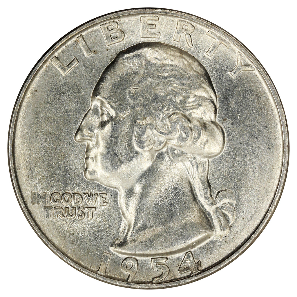 1954 D USA Quarter Choice Brilliant Uncirculated (MS64)