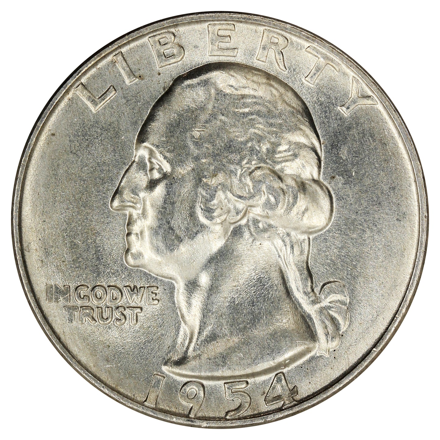 1954 D USA Quarter Choice Brilliant Uncirculated (MS64)