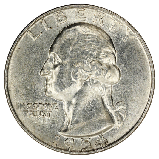 1954 D USA Quarter Choice Brilliant Uncirculated (MS64)