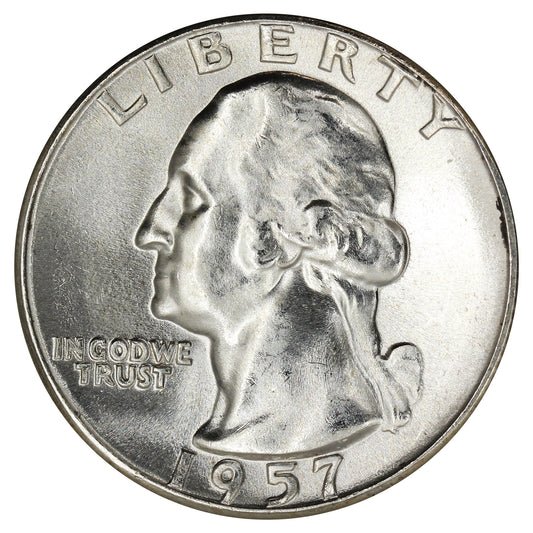 1957 USA Quarter Gem Brilliant Uncirculated (MS65)
