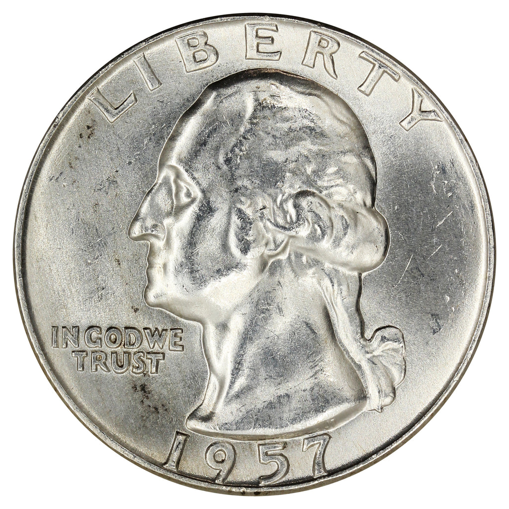 1957 D USA Quarter Choice Brilliant Uncirculated (MS64)