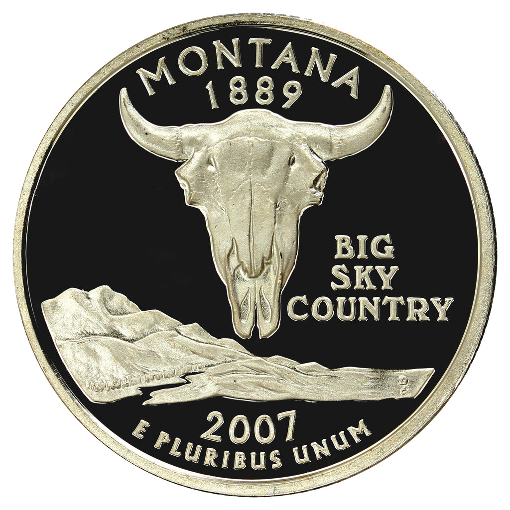 2007 S Montana USA Quarter Silver Proof