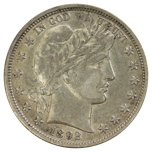 1892 USA Half Dollar EF-AU (EF45) $