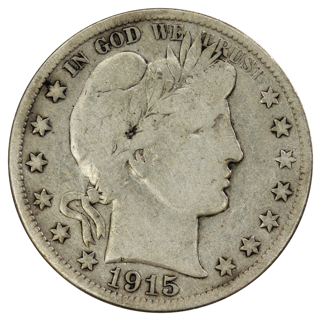 1915 D USA Half Dollar Fine (F12) $