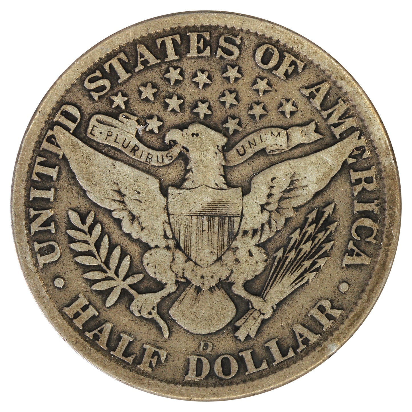 1915 D USA Half Dollar VG-F (VG10) $
