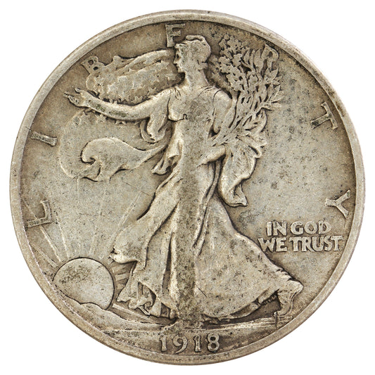 1918 S USA Half Dollar Very Fine (VF20) $